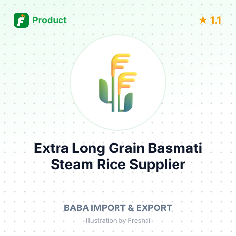Extra Long Grain Basmati Steam Rice – summary card, no photo uploaded yet
