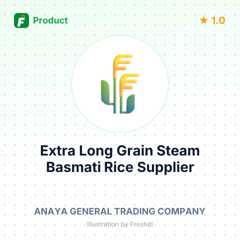 Extra Long Grain Steam Basmati Rice – product summary card, no photo uploaded yet