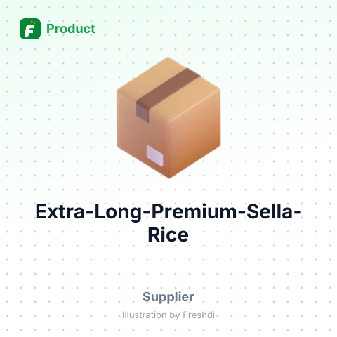 Extra Long Premium Sella Rice – summary card, no photo uploaded yet