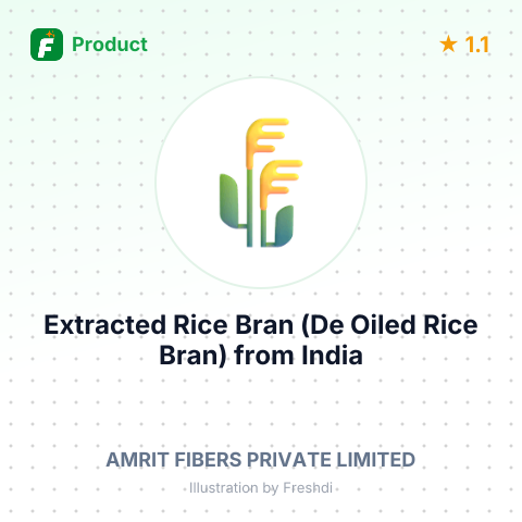 Extracted Rice Bran (De Oiled Rice Bran) – summary card, no photo uploaded yet