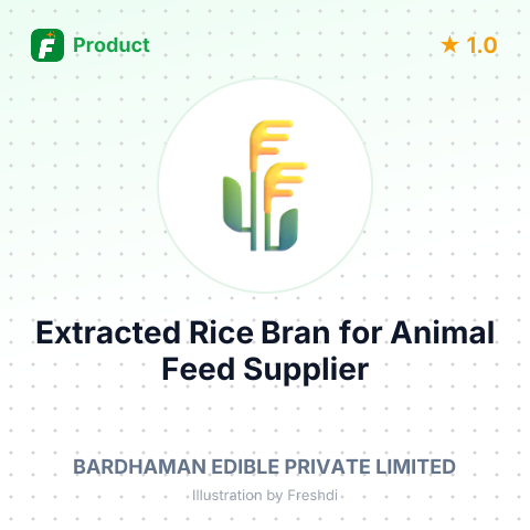 Extracted Rice Bran for Animal Feed – summary card, no photo uploaded yet