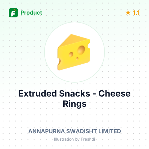 Extruded Snacks - Cheese Rings – summary card, no photo uploaded yet