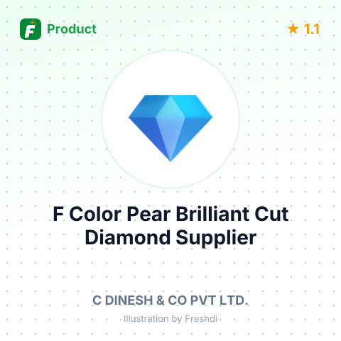 F Color Pear Brilliant Cut Diamond – summary card, no photo uploaded yet
