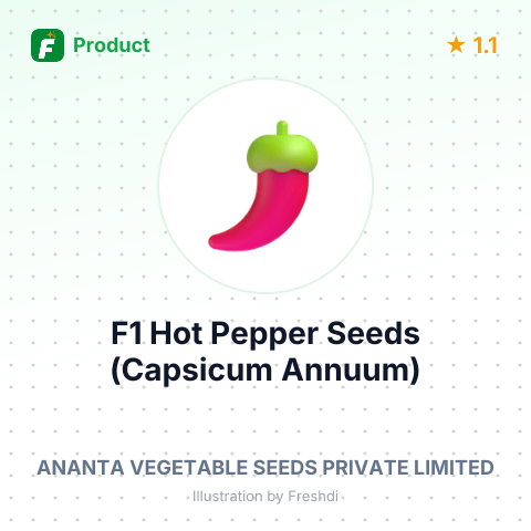 F1 Hot Pepper Seeds (Capsicum Annuum) – summary card, no photo uploaded yet
