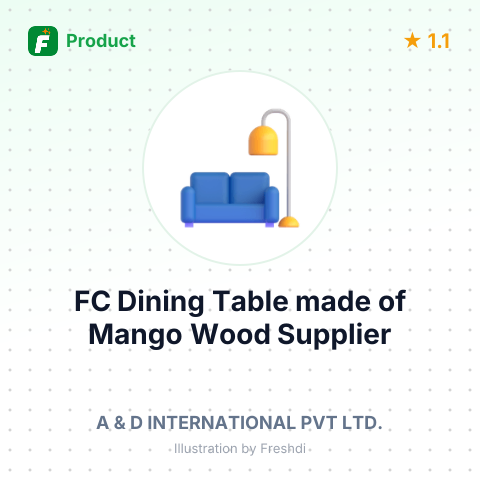 FC Dining Table made of Mango Wood – summary card, no photo uploaded yet