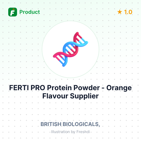 FERTI PRO Protein Powder - Orange Flavour – summary card, no photo uploaded yet