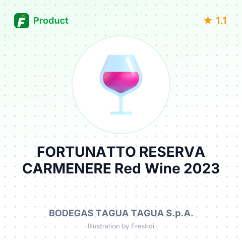 FORTUNATTO RESERVA CARMENERE Red Wine 2023 – summary card, no photo uploaded yet
