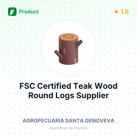 FSC Certified Teak Wood Round Logs – summary card, no photo uploaded yet