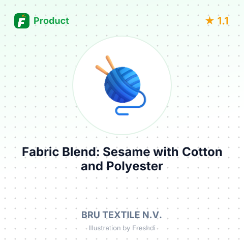 Fabric Blend: Sesame with Cotton and Polyester – summary card, no photo uploaded yet