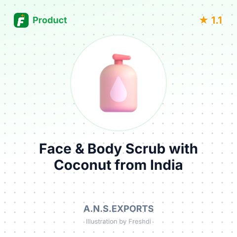 Face & Body Scrub with Coconut – summary card, no photo uploaded yet