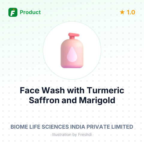 Face Wash with Turmeric, Saffron, and Marigold – summary card, no photo uploaded yet