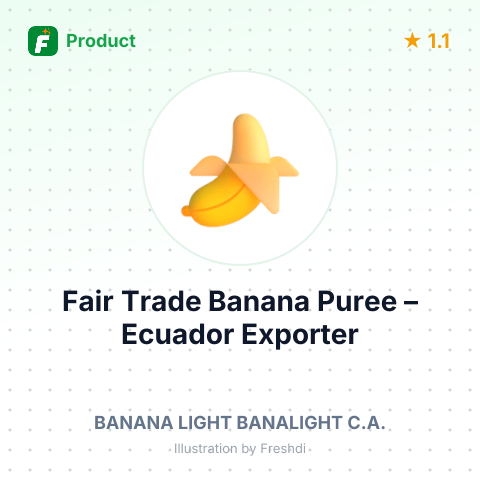 Fair Trade Banana Puree – summary card, no photo uploaded yet