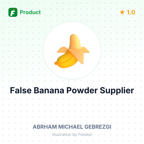 False Banana Powder (Bula) – summary card, no photo uploaded yet
