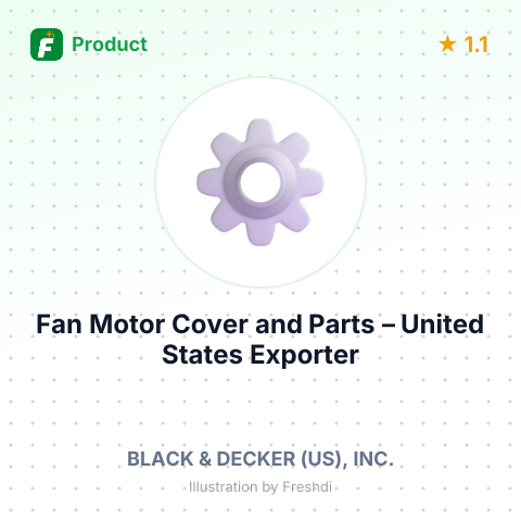 Fan Motor Cover and Parts – summary card, no photo uploaded yet