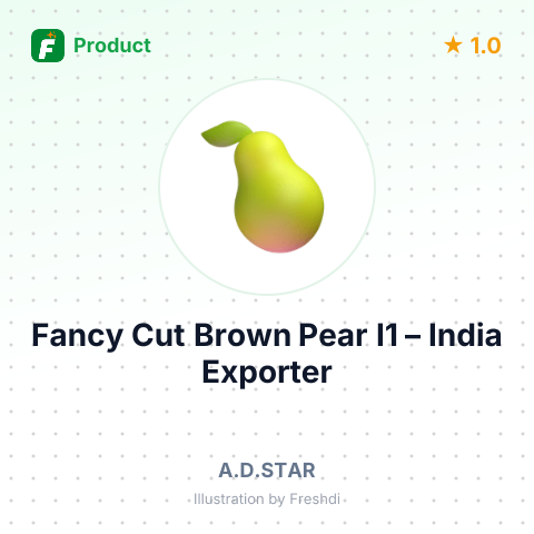 Fancy Cut Brown Pear I1 – summary card, no photo uploaded yet