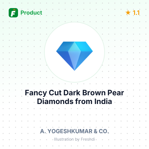 Fancy Cut Dark Brown Pear Diamonds – summary card, no photo uploaded yet