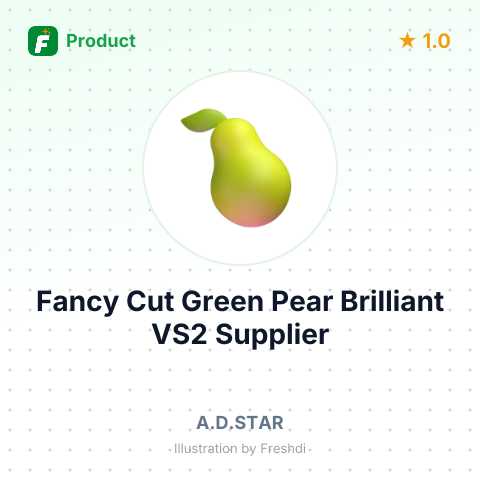 Fancy Cut Green Pear Brilliant VS2 – summary card, no photo uploaded yet