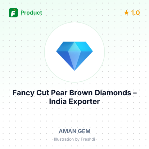 Fancy Cut Pear Brown Diamonds – product summary card, no photo uploaded yet