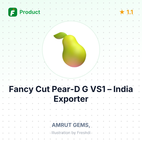 Fancy Cut Pear-D G VS1 – summary card, no photo uploaded yet