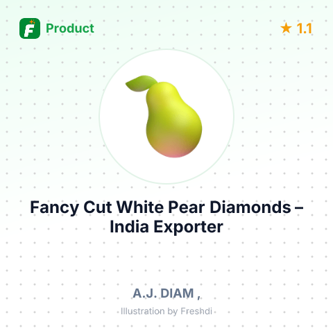 Fancy Cut White Pear Diamonds – summary card, no photo uploaded yet