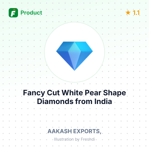 Fancy Cut White Pear Shape Diamonds – summary card, no photo uploaded yet