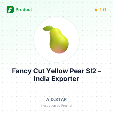 Fancy Cut Yellow Pear SI2 – summary card, no photo uploaded yet