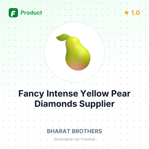 Fancy Intense Yellow Pear Diamonds – summary card, no photo uploaded yet