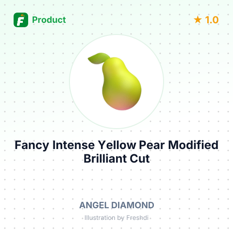 Fancy Intense Yellow Pear Modified Brilliant Cut Diamond – summary card, no photo uploaded yet