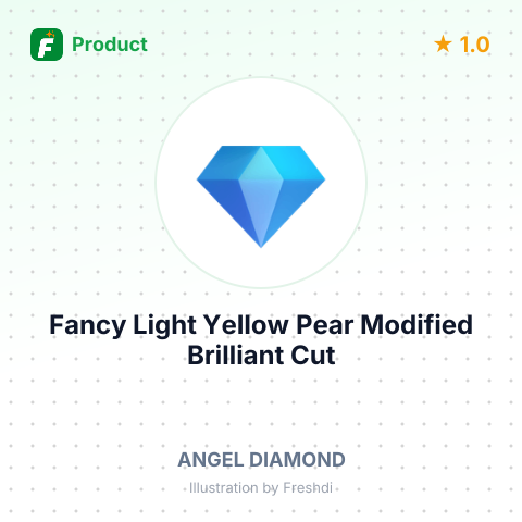 Fancy Light Yellow Pear Modified Brilliant Cut Diamond – summary card, no photo uploaded yet