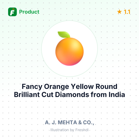 Fancy Orange Yellow Round Brilliant Cut Diamonds – summary card, no photo uploaded yet