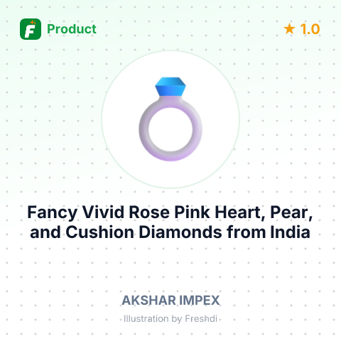 Fancy Vivid Rose Pink Heart, Pear, and Cushion Diamonds – summary card, no photo uploaded yet