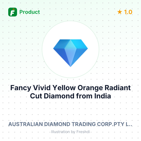 Fancy Vivid Yellow Orange Radiant Cut Diamond – summary card, no photo uploaded yet