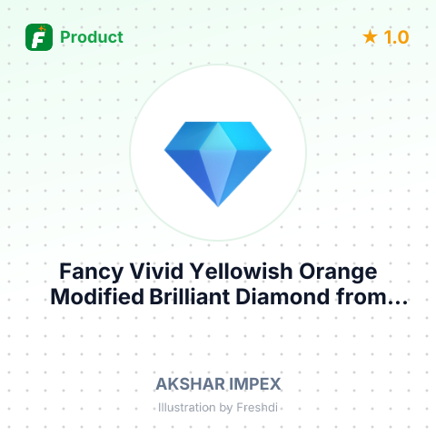 Fancy Vivid Yellowish Orange Modified Brilliant Diamond – summary card, no photo uploaded yet