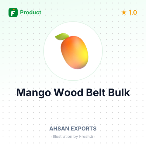 Fashion Jewelry - Mango Wood Belt – summary card, no photo uploaded yet