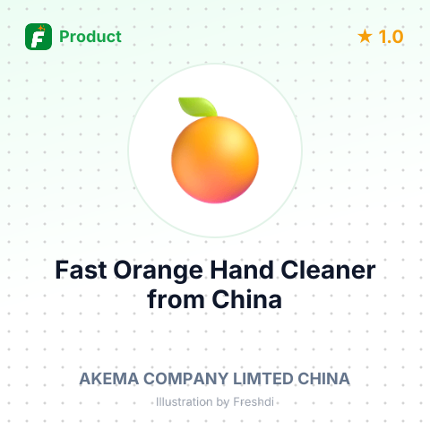 Fast Orange Hand Cleaner – summary card, no photo uploaded yet