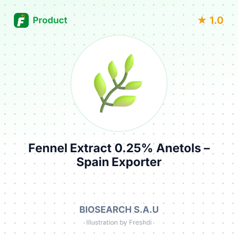 Fennel Extract 0.25% Anetols – summary card, no photo uploaded yet