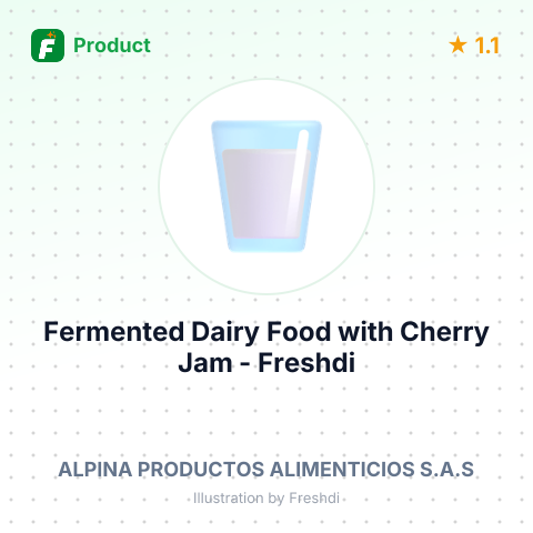 Fermented Dairy Food with Cherry Jam – summary card, no photo uploaded yet