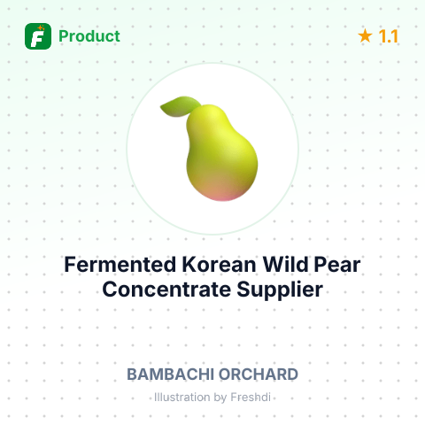 Fermented Korean Wild Pear Concentrate – summary card, no photo uploaded yet