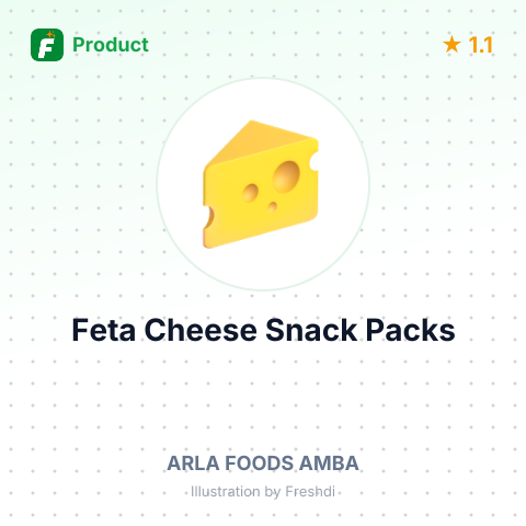 Feta Cheese Snack Packs – summary card, no photo uploaded yet