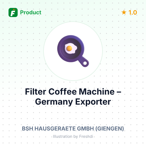 Filter Coffee Machine – summary card, no photo uploaded yet