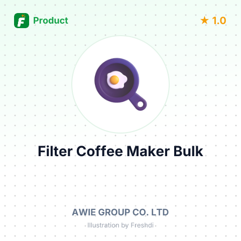 Filter Coffee Maker – summary card, no photo uploaded yet