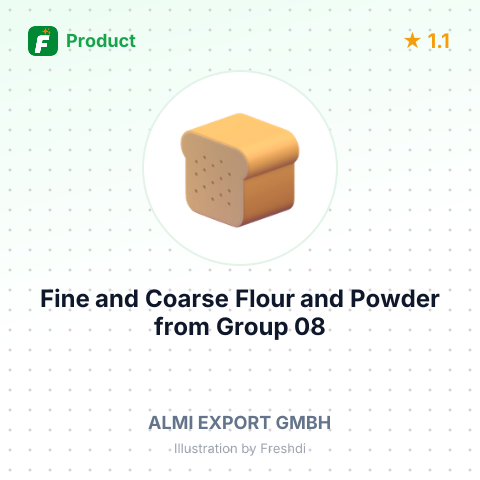 Fine and Coarse Flour and Powder from Group 08 – summary card, no photo uploaded yet
