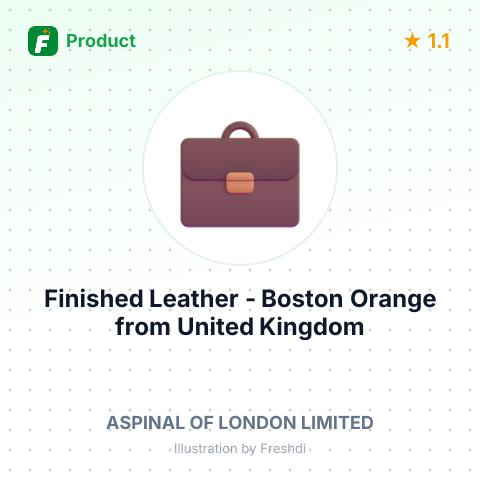 Finished Leather - Boston Orange – summary card, no photo uploaded yet