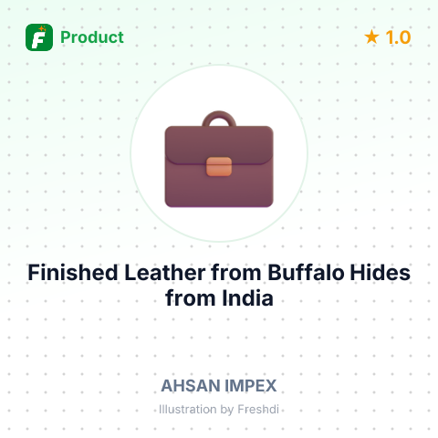 Finished Leather from Buffalo Hides – summary card, no photo uploaded yet