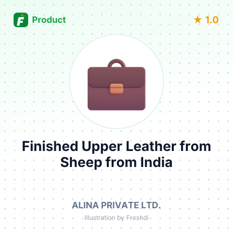 Finished Upper Leather from Sheep – summary card, no photo uploaded yet