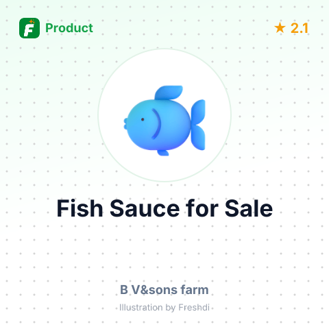 Fish Sauce – summary card, no photo uploaded yet