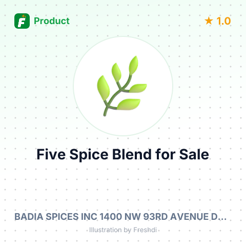 Five Spice Asian Blend – summary card, no photo uploaded yet