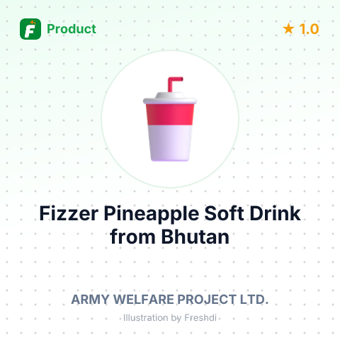Fizzer Pineapple Soft Drink – product summary card, no photo uploaded yet