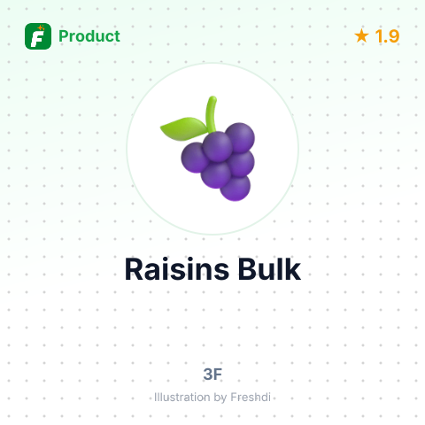 Flame Large Raisins – summary card, no photo uploaded yet