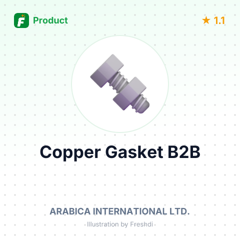 Flat Copper Gasket for Espresso Coffee Machine – summary card, no photo uploaded yet
